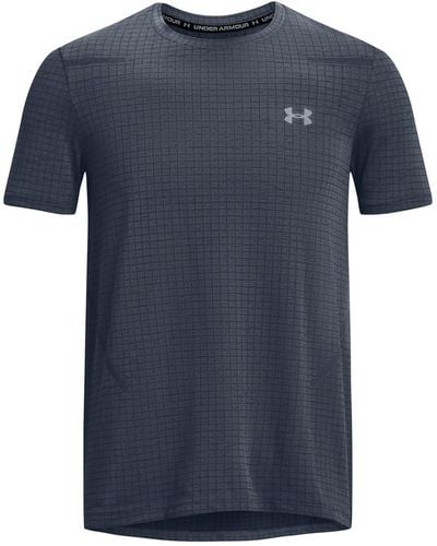 Under Armour S Seamless Short Sleeve T-shirt Grey2 3xl - Blue