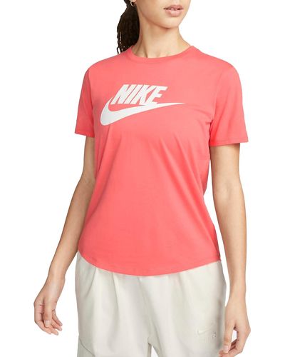 Nike DX7906-894 W NSW Tee ESSNTL ICN FTRA T-Shirt Mer Taille M - Rose
