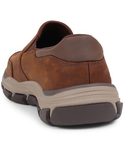 Skechers Slip-on Athletic Shoes - Air-cooled Gents Sports Footwear - Size Uk 7 / Eu - Brown