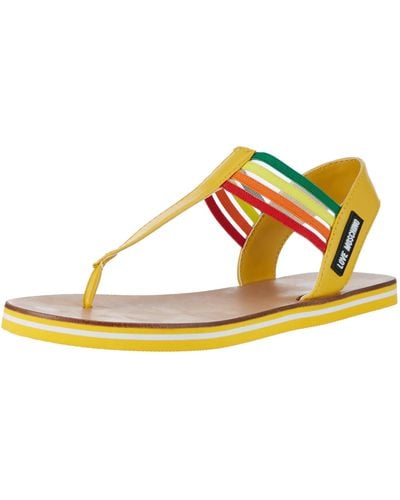 Love Moschino T-bar Sandals - Multicolour