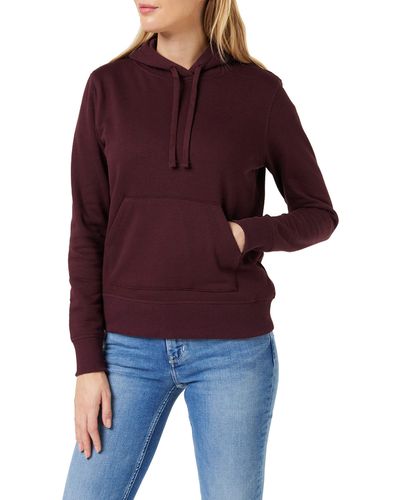 Amazon Essentials Plus Size French Terry Fleece Pullover Hoodie Hooded Sweatshirt - Purple