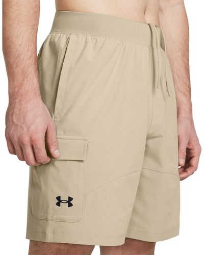 Under Armour Stretch Cargo Training Shorts - Natural