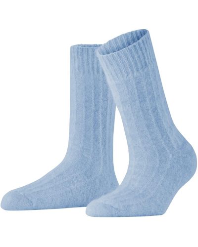 Esprit Shaded Boot Wol Ademend Warm Halfhoog Met Patroon 1 Paar Sokken - Blauw