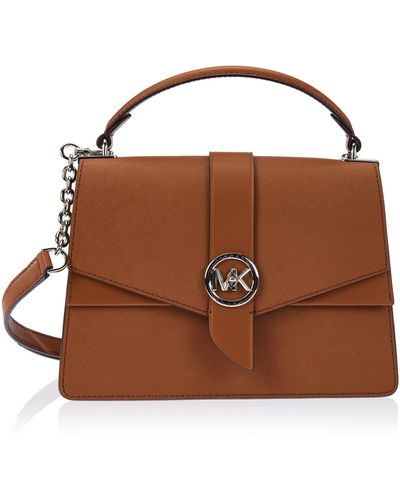 Michael kors md th satchel clearance leather