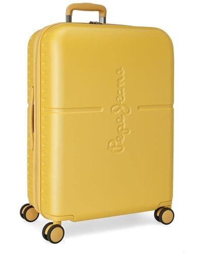 Pepe Jeans Highlight Cabine Trolley - Geel