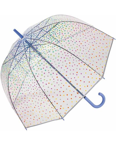 Esprit Parapluie long AC Domeshape Copper Stripes - Bleu
