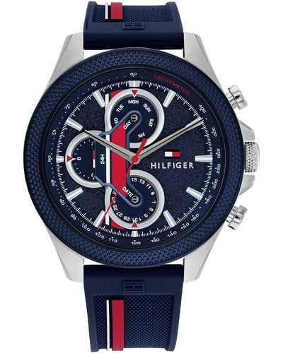 Tommy Hilfiger Stainless Steel Racing-inspired Watch - Blue