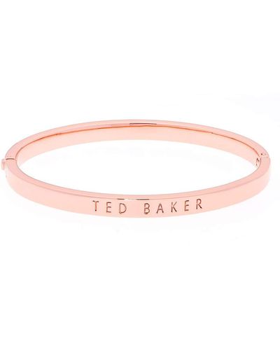 Ted Baker Clemina Scharnier Metallischer Armreif - Pink