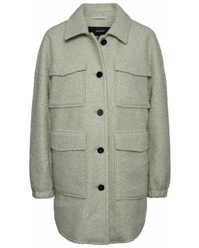 Vero Moda Vmtwirlanna 3/4 Jacket Ga Noos Coat - Grey