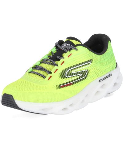 Skechers Low Sneaker GO Run Swirl TECH Speed Gelb Mesh - Grün