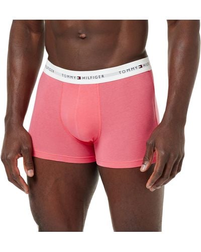 Tommy Hilfiger Boxer Short Trunks Underwear Pack Of 3 - Pink