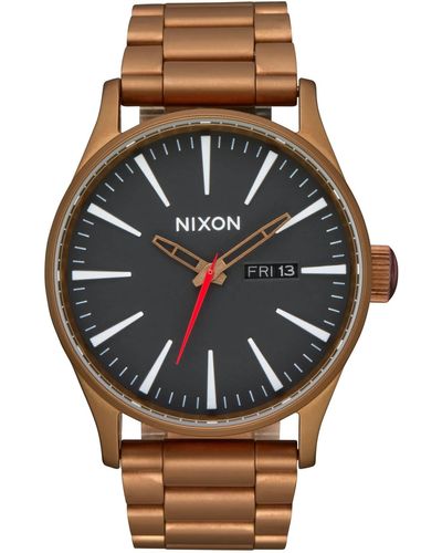 Nixon Analog Quarz Uhr mit Edelstahl Armband A356-5145-00 - Schwarz