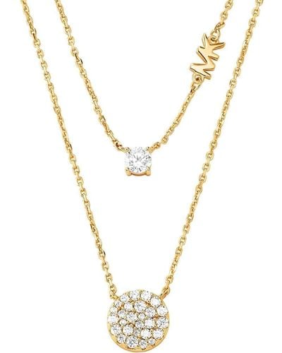 Michael Kors Premium Gold Ton Sterling Silber Halskette für Frauen MKC1591AN710 - Mettallic