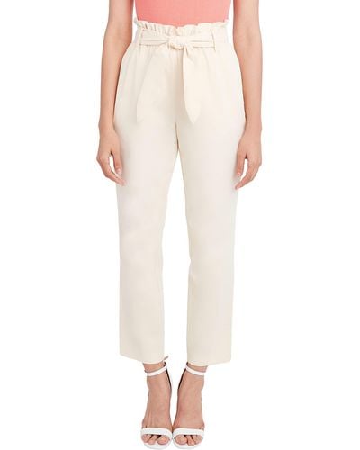 BCBGeneration Bcbgeneration Tapered Pant With Tie Belt And Pockets - Pink