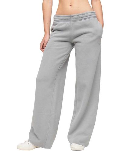 Superdry Vintage Wash Straight Jogger Trousers - Grey