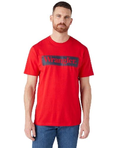 Wrangler Tea T-shirt - Red