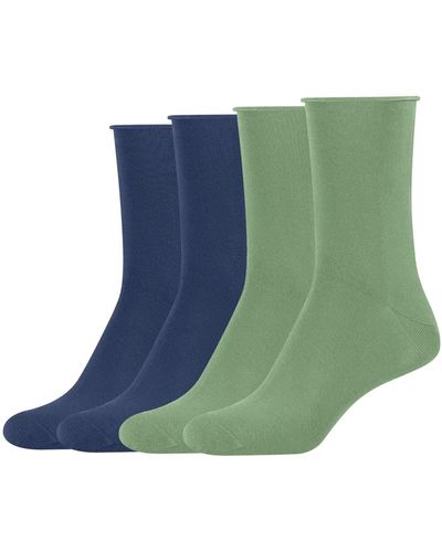 S.oliver Socks Socken 4er Pack Silky Touch alaskan blue 35-38 - Grün