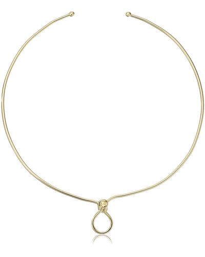 Noir Jewelry Cape Cod Gold Choker Necklace - Metallic