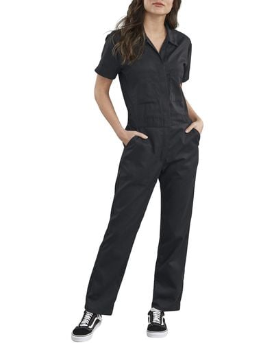 Dickies Coverall W SS Flex Overall - Schwarz