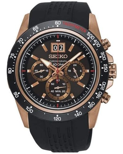 Seiko Neo sports orologio Uomo Analogico Al quarzo con cinturino in Silicone SPC250P1 - Nero