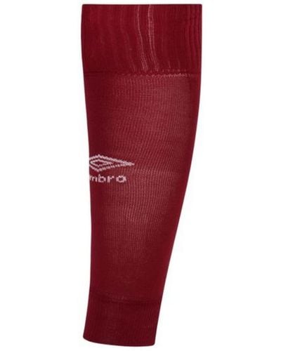 Umbro Leg Sleeves - Men, Burgundy, 41-46 - Red