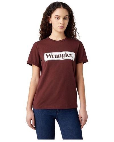 Wrangler Regular Tee T-Shirt - Rosso