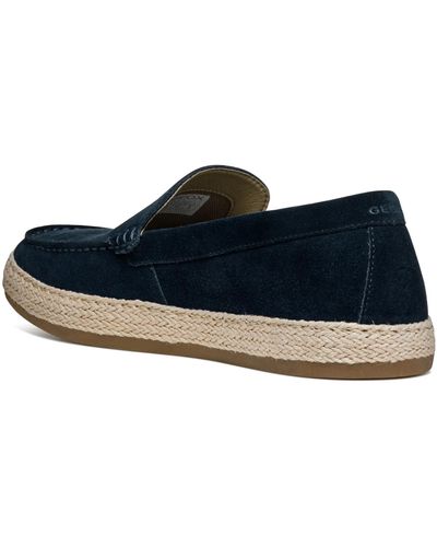 Geox U Pantelleria B Espadrille Wedge Sandal - Blauw