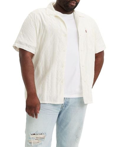 Levi's Big & Tall Sunset Camp Shirt Casual - Blanc