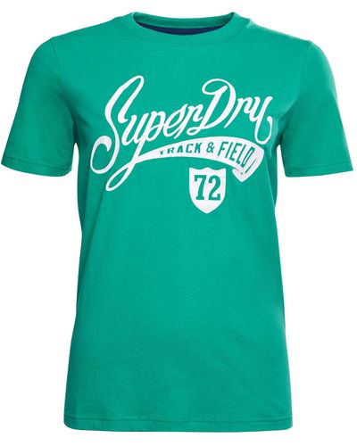 Superdry Collegiate Cali State Tee T-Shirt - Vert