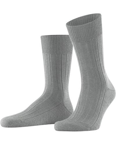 FALKE Socken Teppich Im Schuh M SO Wolle einfarbig 1 Paar - Grau