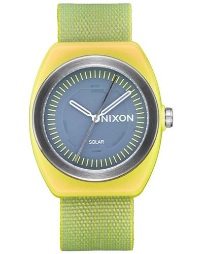 Nixon Wave A1322 - Citrus - 100m Water Resistant Solar Powered Analog - Metallic