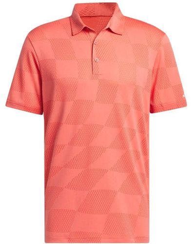 adidas Ultimate365 Textured Polo Shirt - Pink
