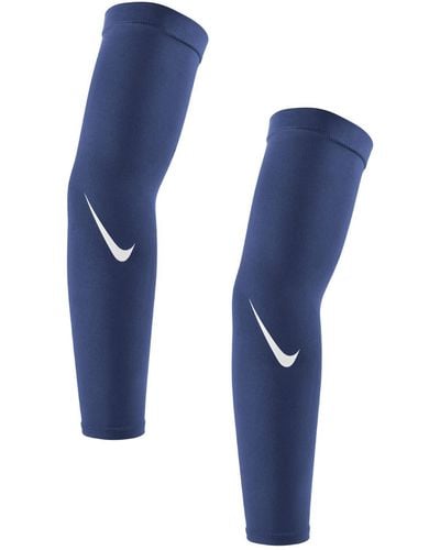 Nike Pro Dri-fit 4.0 Lot de 2 manchons de protection UVA et UVB Bleu marine Taille S/M