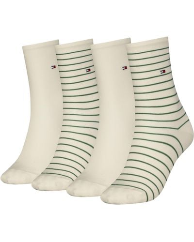 Tommy Hilfiger Small Stripe Classic Socks - Mettallic