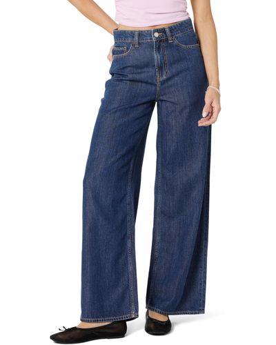 The Drop Alba Wide-leg Relaxed Denim Trousers - Blue