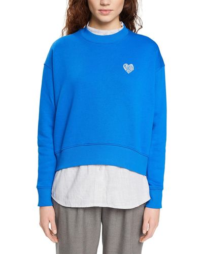 Esprit Sweatshirt mit-Logo - Blau