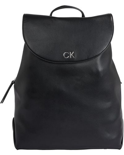 Calvin Klein Zaino Donna Ck Daily Backpack Pebble Piccolo - Nero