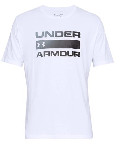 Under Armour Mens Team Issue Wordmark Short-sleeve T-shirt - White