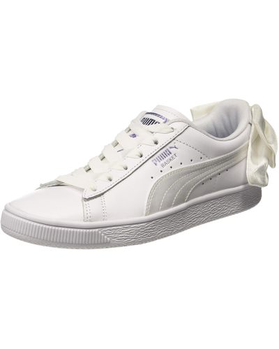 PUMA Basket Bow Satin Wn's Sneakers Voor - Zwart