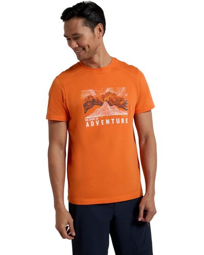 Mountain Warehouse Discover Bio-Baumwoll T-Shirt Orange XL