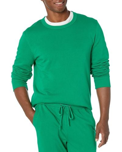 Amazon Essentials Lightweight French Terry Crewneck Sweatshirt - Green