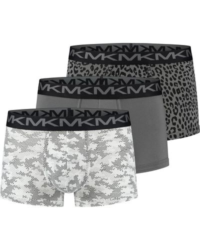 Michael Kors S Stretch Factor Fashion Trunks - Metallic