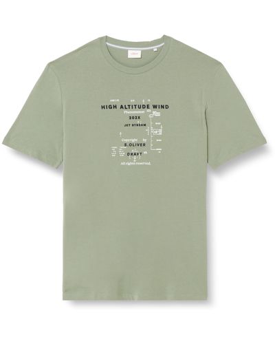 S.oliver T-Shirt Kurzarm Green S - Grün