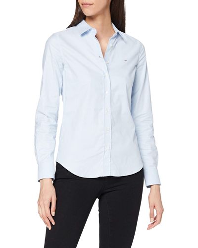 GANT Stretch Oxford Solid Camicia - Bianco