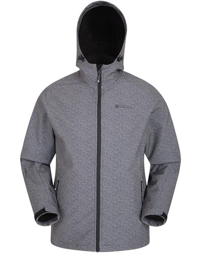 Mountain Warehouse Veste Softshell Exodus pour s-teau décontracté à la coupe pratique - Gris