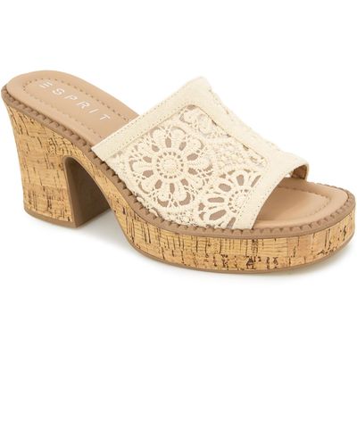 Esprit Pheby Platform Sandals - Natural