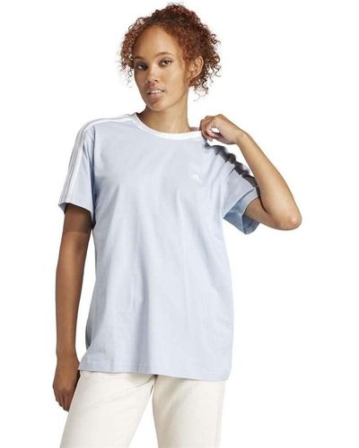 adidas Essentials 3-Stripes Tee T-Shirt - Blau