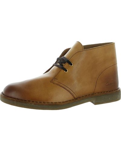 Clarks Desert Boot 2.0 Light Tan Leather 7.5 D - Marrone
