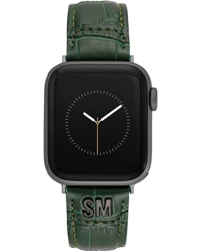 Steve Madden Cinturino alla moda in coccodrillo per Apple Watch - Grigio