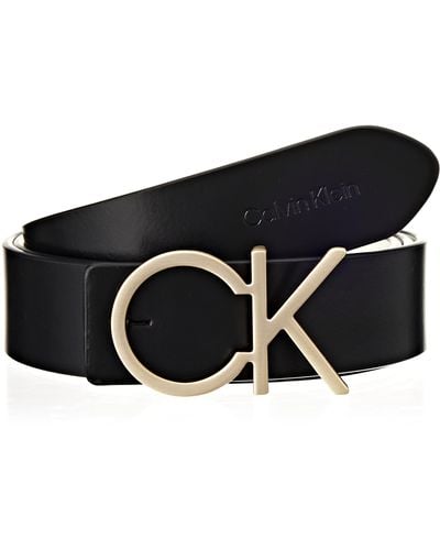 Calvin Klein Gürtel Re-Lock Belt 30mm Ledergürtel in Schwarz | Lyst DE